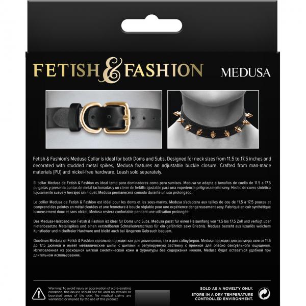 Fetish & Fashion Medusa Collar Black - Click Image to Close