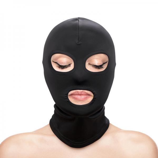 Fetish & Fantasy Eyes & Mouth Hood - Black