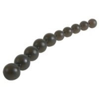 Jumbo Thai Anal Beads Black - Click Image to Close