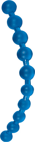 Jumbo Thai Anal Beads Blue - Click Image to Close