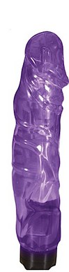 Crystal Cock Big Boss W/Lite Up Tip Purple