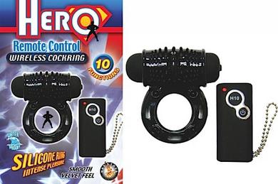 Hero Remote Wireless Cockring Black