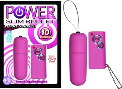 Power Slim Bullet Remote Control Pink - Click Image to Close