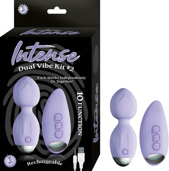 Intense Dual Vibe Kit 2 Lavender Purple - Click Image to Close