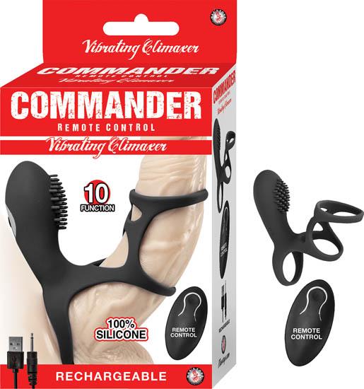 Commander Remote Control Vibrating Climaxer Black