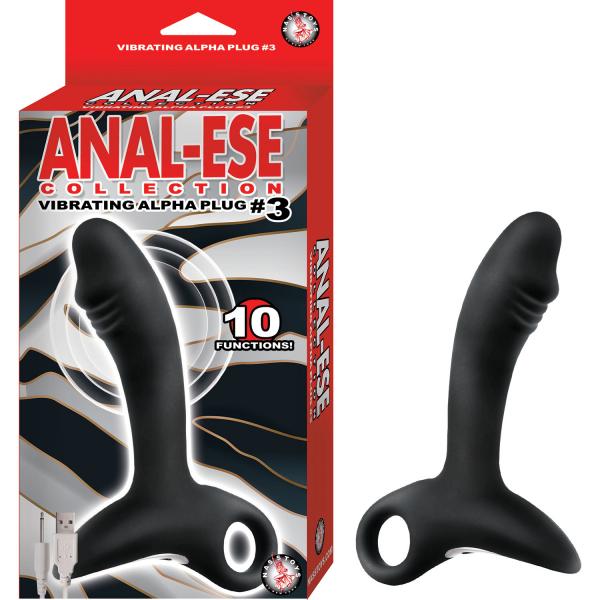 Anal-ese Collection Vibrating Alpha Plug #3 - Click Image to Close