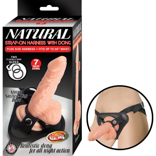 Natural Strap-on Harness W/ Dong - Click Image to Close