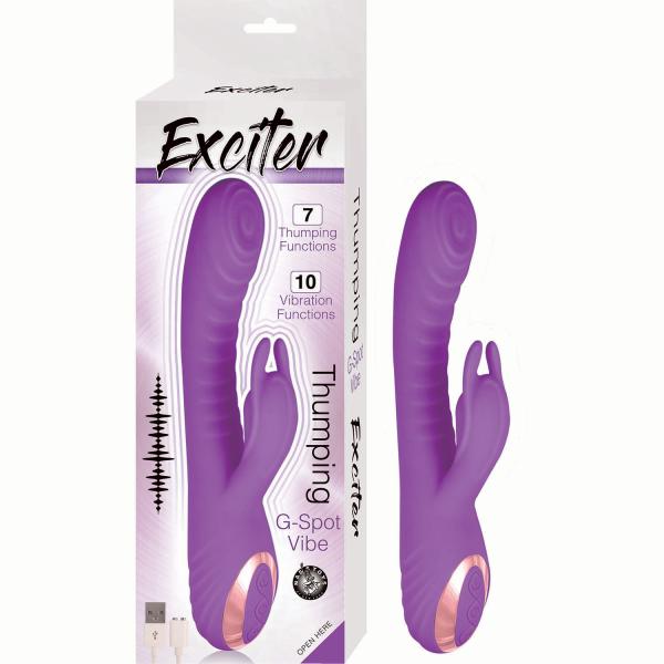 Exciter Thumping G-spot Vibe Purple - Click Image to Close