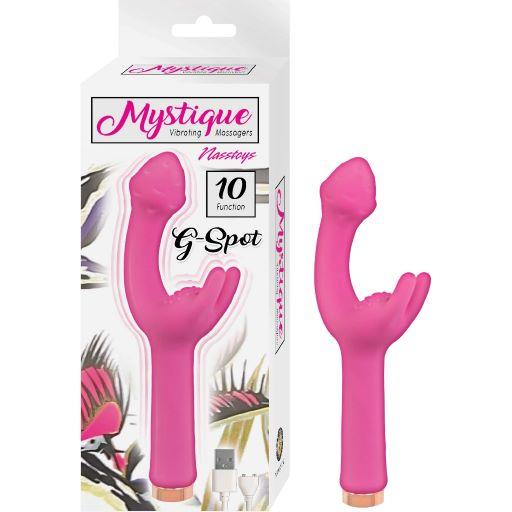 Mystique Vibrating G-spot Pink - Click Image to Close