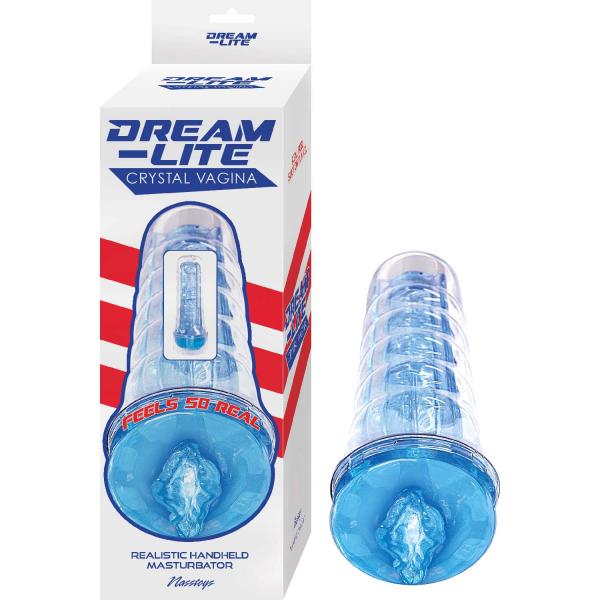 Dream-lite Crystal Vagina Masturbator Blue - Click Image to Close