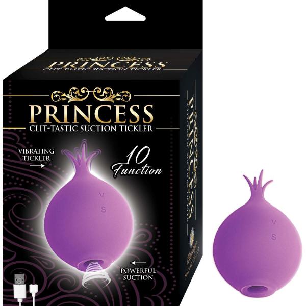 Princess Clit-tastic Suction Tickler Lavender - Click Image to Close