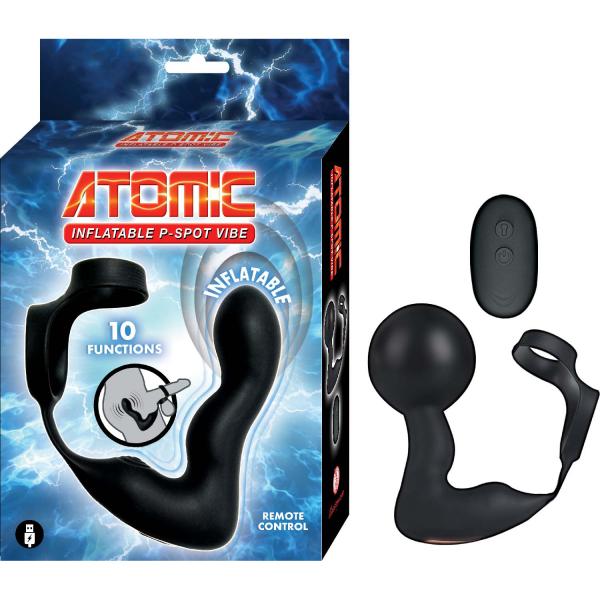 Atomic Inflatable P-spot Vibe Black - Click Image to Close