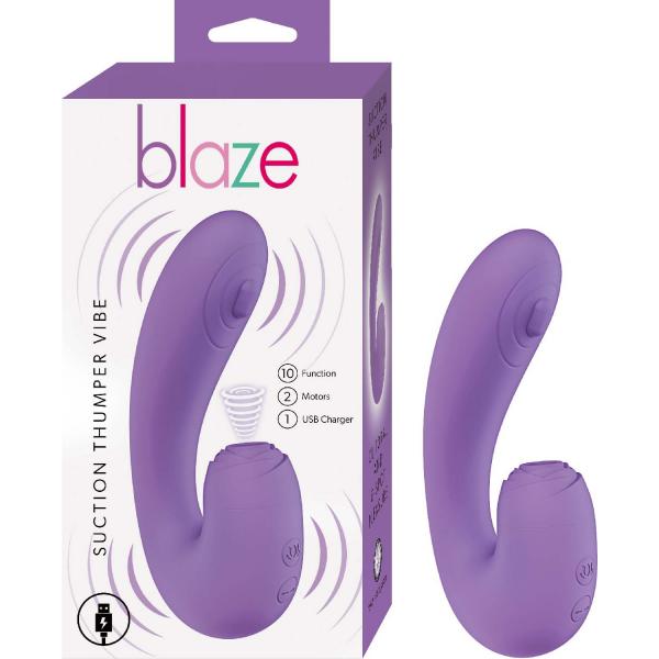 Blaze Suction Thumper Lavender - Click Image to Close