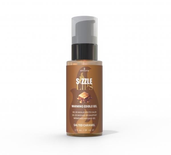 Sizzle Lips Warming Gel Salted Caramel 2 Oz - Click Image to Close