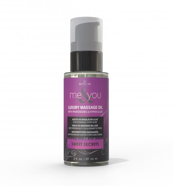 Me & You Massage Oil Sweet Secrets 2 Oz - Click Image to Close