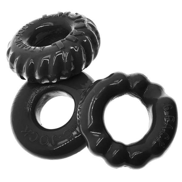 Bonemaker 3-pack C-ring Black (net) - Click Image to Close