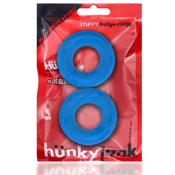 Stiffy 2-pack C-rings Teal Ice (net)