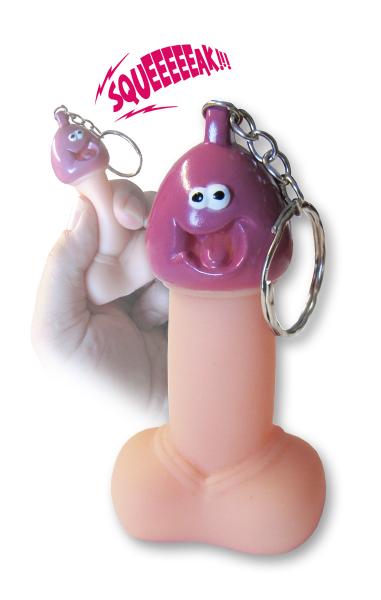 Key Chain Squeaky Pecker