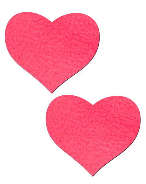 Heart Neon Pink Pasties O/S