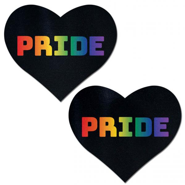 Pastease Rainbow Pride Black Hearts - Click Image to Close