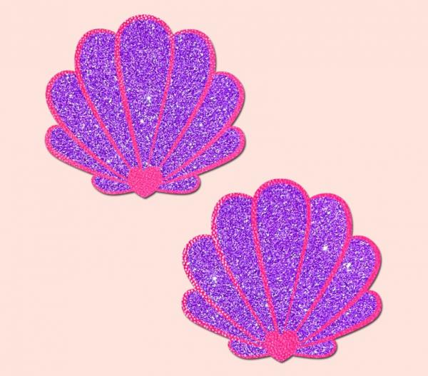 Pastease Mermaid Shells Neon Pink & Purple - Click Image to Close