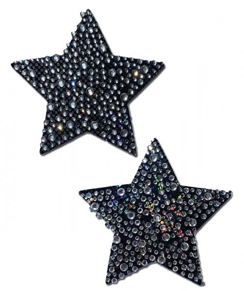 Pastease Crystal Black Stars - Click Image to Close