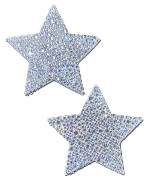 Pastease Crystal Silver Stars - Click Image to Close