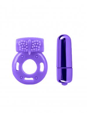 Neon Vibrating Couples Kit Purple