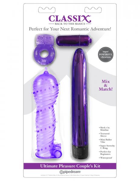 Classix Ultimate Pleasure Couples Kit Purple - Click Image to Close