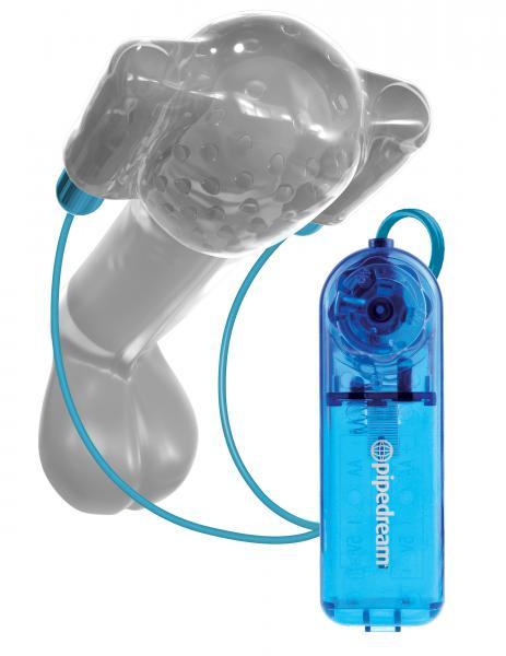 Classix Dual Vibrating Head Teaser Sleeve Blue