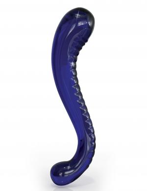 Icicles No 70 Purple G-Spot Glass Massager - Click Image to Close