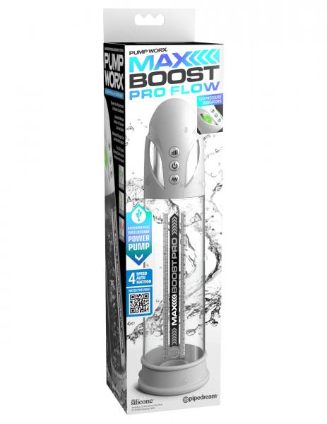 Max Boost Pro Flow White/clear - Click Image to Close