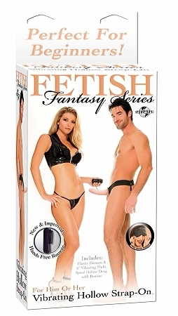 Fetish Fantasy Unisex Hollow Strap-On Vibe in Flesh