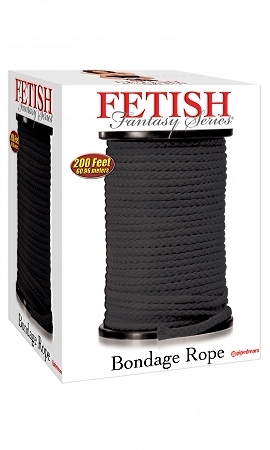 Fetish Fantasy Bondage Rope Black 200 Feet