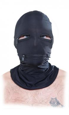 Fetish Fantasy Black Zipper Face Hood