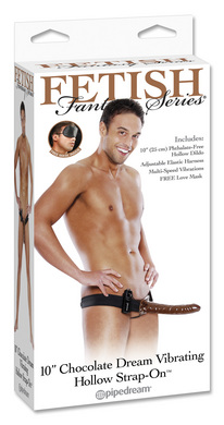 Fetish Fantasy Series 10" Chocolate Dream Vibrating Hollow - Click Image to Close