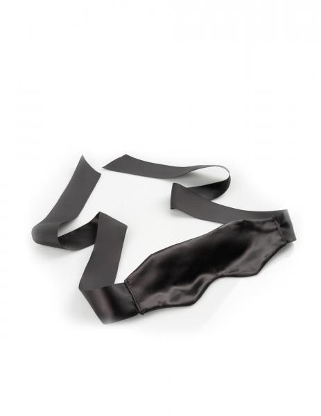 Black Satin Blindfold OS