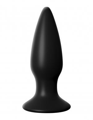 Anal Fantasy Small Rechargeable Anal Plug Black - Click Image to Close