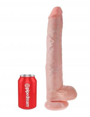 King Cock 14" Cock - Beige - Click Image to Close