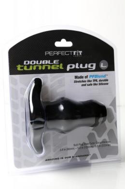 D-Tunnel Plug Large Black - Click Image to Close