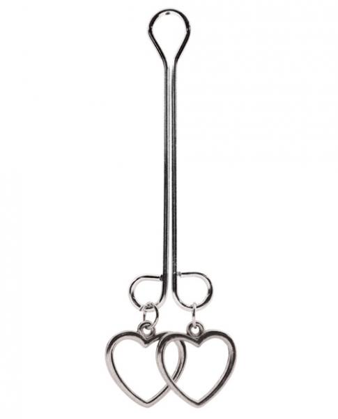 Bijoux De Cli Clit Clamp Double Loop Heart Charms