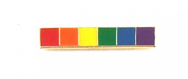 Gaysentials Lapel Pin Rainbow Bar - Click Image to Close