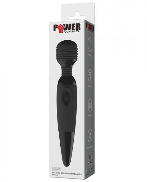 Pretty Love Power Wand-black Silicone Vibrator