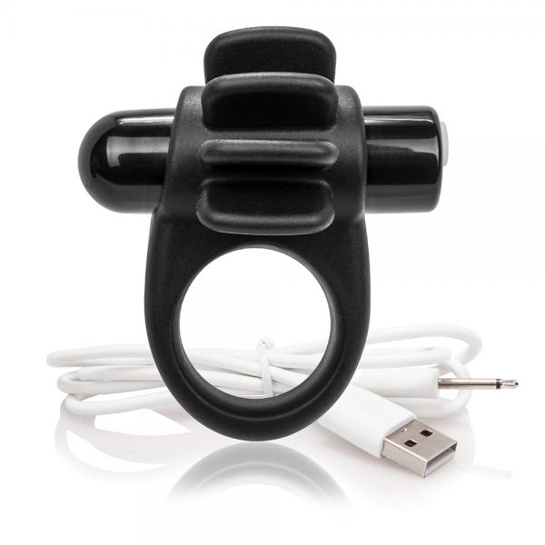 Charged Skooch Vibrating Ring Black - Click Image to Close