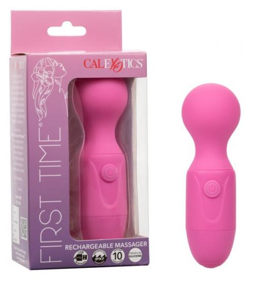 First Time Massager Pink Rechargeable - Click Image to Close