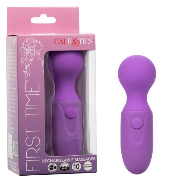 First Time Massager Purple Rechargeable - Click Image to Close