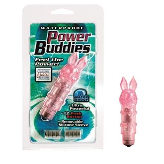 Power Buddies Pink Bunny Mini Vibrator - Click Image to Close