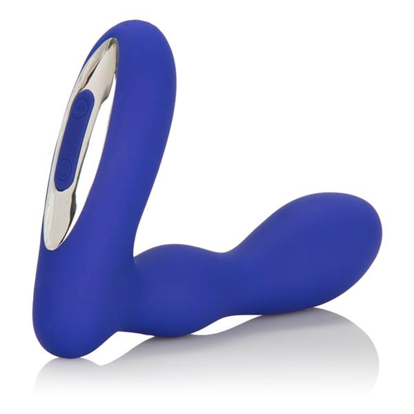 Silicone Wireless Pleasure Probe Blue Prostate Massager - Click Image to Close