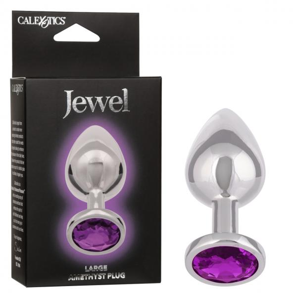 Jewel Large Amethyst Plug - Click Image to Close