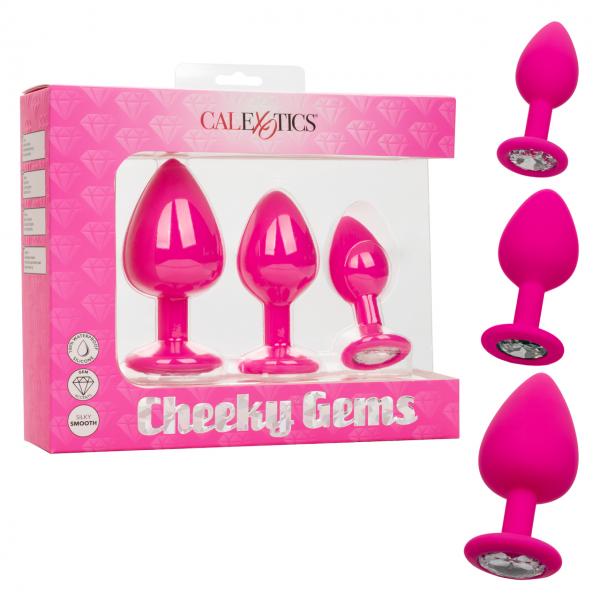 Cheeky Gems 3pc Set Pink - Click Image to Close